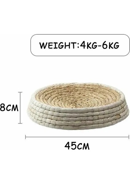 45CM Tarzı El Yapımı Kedi Yatak Scratcher Uyku Matı Evcil Hayvanlar Hasır Örgülü Yatak Yavru Kediler Evi Yuvarlak Catnip Taşlama Pençesi Oyuncak Pet Malzemeleri (Yurt Dışından)