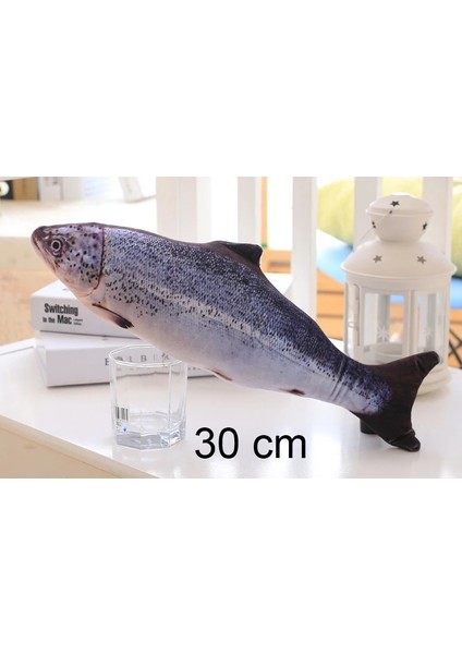Saury 30CM Tarzı Balık Pet Yumuşak Peluş 3D Fape Kedi Oyuncak Balık Catnip Oyuncaklar Dolması Yastık Bebek Simülasyon Interaktif Hediyeler Balık Pet Için Oyuncak Oynayan (Yurt Dışından)