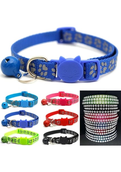 E Stili Boyun Çevresi 19-32CM Yansıtıcı Kediler Yaka Dökün Sohbet Yavru Kedi Yaka Chapa Perro Personalizada Çanlı Kedi Kolye Ayrılıkçı Moda Ayarlanabilir (Yurt Dışından)