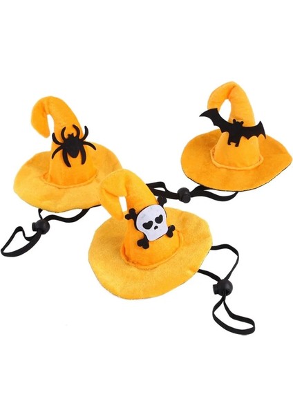 Iskelet Tarzı Cadılar Bayramı Cadı Pet Köpek Kedi Şapka Giydirme Düzeltilmiş Headdress Küçük Büyük Köpek Kedi Cosplay Kostüm Dekoratif Şapka Pet Aksesuarları (Yurt Dışından) modelleri
