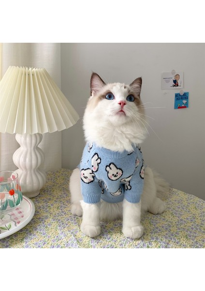 E Stili S Beden Kedi Kış Giysileri Küçük Köpekler Için Örme Pet Kazak Yavru Kedi Yelek Gömlekleri (Yurt Dışından)
