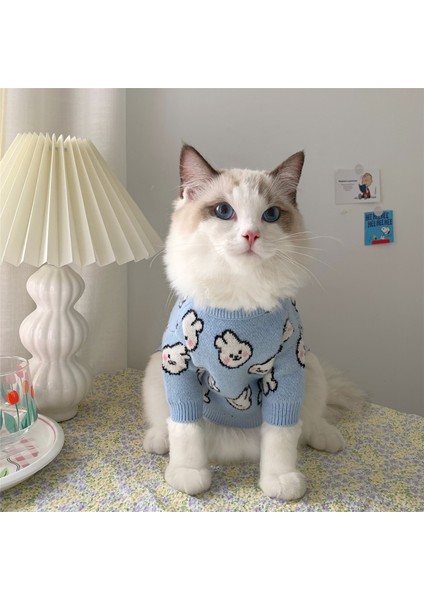 E Stili S Beden Kedi Kış Giysileri Küçük Köpekler Için Örme Pet Kazak Yavru Kedi Yelek Gömlekleri (Yurt Dışından)