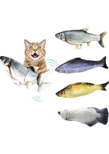 F Elektrikli Balık Stili 30CM Elektronik Fape Kedi Oyuncak Elektrikli USB Şarj Simülasyon Balık Oyuncakları Komik Kedi Çiğneme Çalma Malzemeleri Disket Sallama Balık (Yurt Dışından) fiyatları