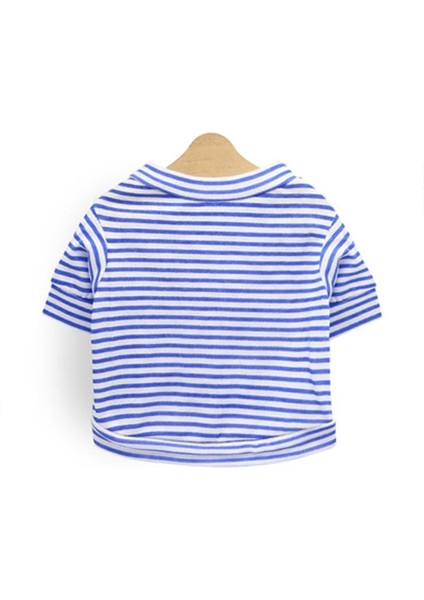 Mavi Stil Xs Beden Çizgili Köpek Kedi Giyim Pamuk Küçük Köpekler Için Pet Giysi Kostüm Kediler Gömlek Chihuahua Yorkies Yavru Kıyafet Kedi Ceket Kostüm (Yurt Dışından)