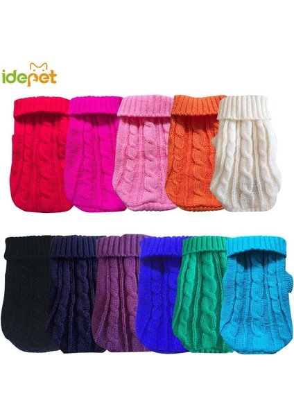 Koyu Mavi Stil Xl Beden Pet Köpek Kazak Kedi Giysileri Küçük Köpekler Için Sıcak Kedi Kediler Ceket Kıyafet Köpek Pug Ceket Giysileri Yünlü Yumuşak Köpek T Shirt Ceket (Yurt Dışından) fiyatları