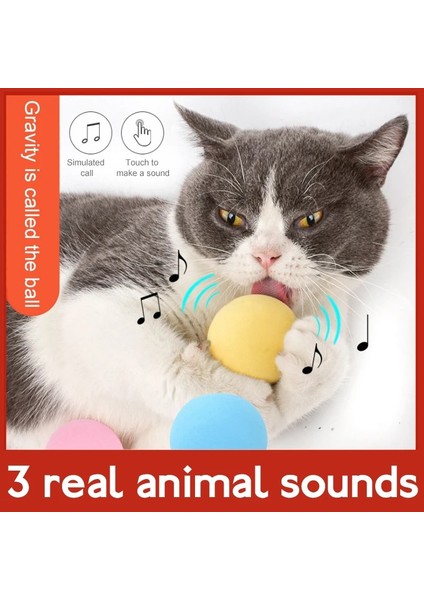 Kriket Stili Kedi Oyuncakları Yeni Yerçekimi Topu Akıllı Dokunmatik Sondaj Oyuncakları Interaktif Evcil Hayvan Oyuncakları Gıcırdayan Oyuncaklar Top Simüle Çağrı Kedi Oyuncak (Yurt Dışından) modelleri