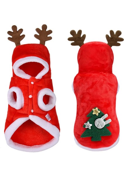 268-GR Stili S Beden Noel Kedi Giysileri Kediler Kostüm Küçük Köpekler Yavru Kedi Noel Baba Giysileri Sıcak Köpek Giysileri Evcil Hayvan Yavrusu Kıyafet Hoodie Giyim (Yurt Dışından) fiyatları