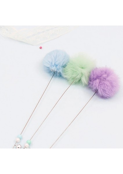 No.2 Tarzı Kedi Oyuncak Pet Oyuncak Peluş Kedi Teaser Değnek Pom Pom Kitten Teaser Çubuk Kedi Interaktif Oyuncaklar Yavru Kedi Değnek ile Çan Pet Eğitim Oyuncak (Yurt Dışından)