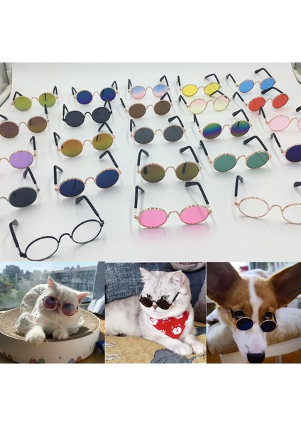 No.7 Tarzı S Beden Güzel Pet Gözlük Köpek Temizle Güneş Gözlüğü Küçük Kedi Köpek Fotoğrafları Sahne Göz-Aşınma Basit Serin Yavru Kedi Göz Koruma Evcil Hayvan Aksesuarları (Yurt Dışından)