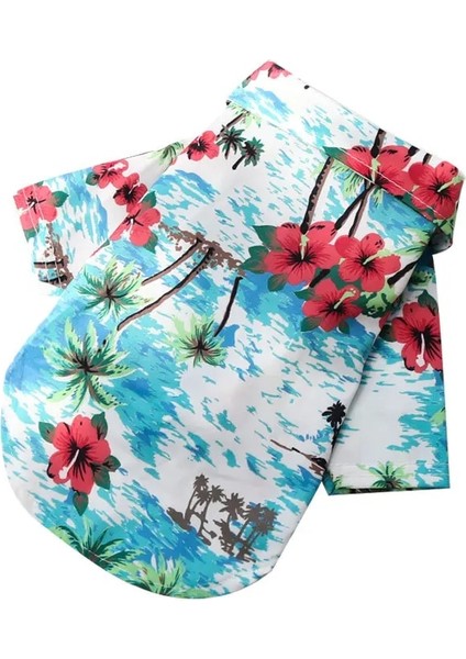 No.8 Stili S Beden Kedi Köpek Gömlek Giysileri Yaz Plaj Giysileri Yelek Pet Giyim Çiçek T-Shirt Hawaii Küçük Büyük Köpek Chihuahua Için Kedi Giysileri (Yurt Dışından)