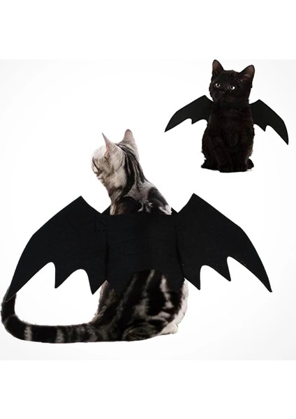 Siyah Stil Kedi Köpek Kostümleri Yarasa Kanatları Moda Yapay Kanat Giydirme Cadılar Bayramı Süsleme Cosplay Parti Malzemeleri Evcil Hayvan Ürünleri Hızlı Bırakma (Yurt Dışından) modelleri