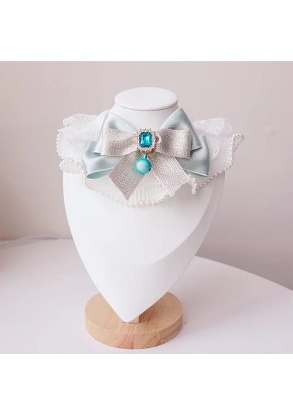 Mavi Stil S-Pet BOYUN20-25CM Bling Glittery Inci Kedi Boyun Askısı Yaka Organze Dekorasyon Yaylar Papyon Bandana Köpek Yavrusu Için Kurşun Gerdanlık Yorkshire Shihtzu (Yurt Dışından)