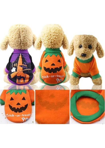 Siyah Kafatası Stili Xs Beden Cadılar Bayramı Kedi Kostüm Kabak Kafatası Örümcek Kediler Köpekler Için Cosplay Giysileri Sıcak Köpek Ceket Hoodie Polar Köpek Kış Ceket Giyim (Yurt Dışından) modelleri