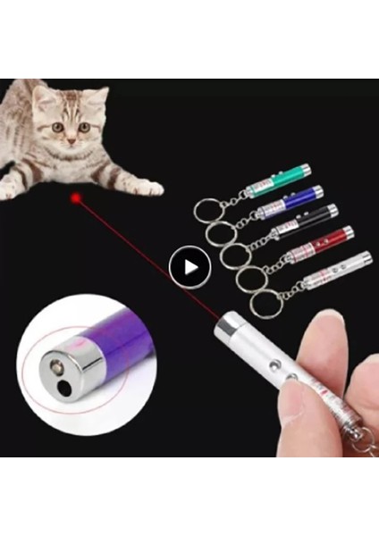 Rastgele Stil Pet LED Lazer Kedi Oyuncak Red Dot Lazer Işığı Pointer Lazer Kalem Etkileşimli Oyuncak Kedi Sopa Kedi Oyuncakları Tease Kedi Çubuklar Kedi Aksesuarları (Yurt Dışından)
