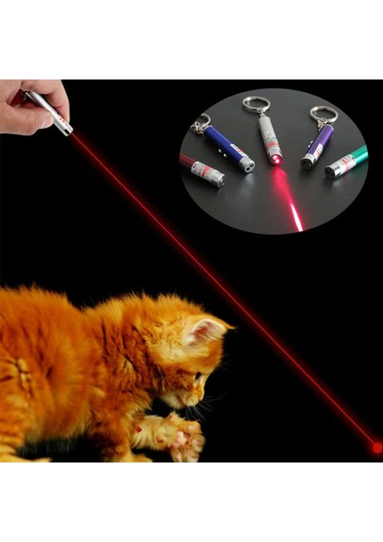 Rastgele Stil Pet LED Lazer Kedi Oyuncak Red Dot Lazer Işığı Pointer Lazer Kalem Etkileşimli Oyuncak Kedi Sopa Kedi Oyuncakları Tease Kedi Çubuklar Kedi Aksesuarları (Yurt Dışından)