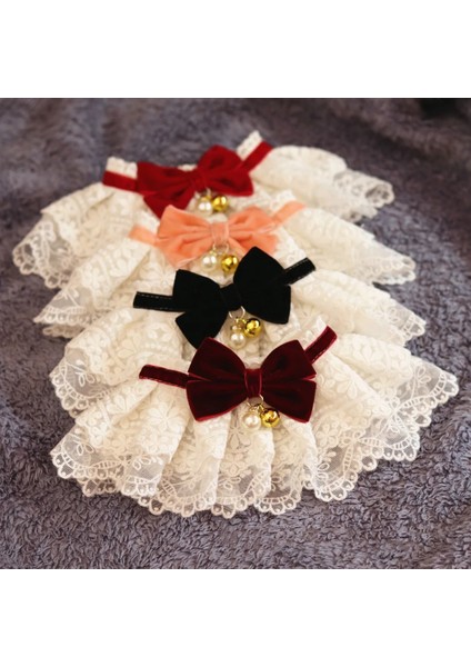 Turuncu Tarzı L Beden Dantel Köpek Kedi Atkısı Yaka Vintage Bowknot Bells ile Eşarp Pet Önlük Köpek Kolye Kravat Asil Köpek Düğün Aksesuarları (Yurt Dışından) modelleri