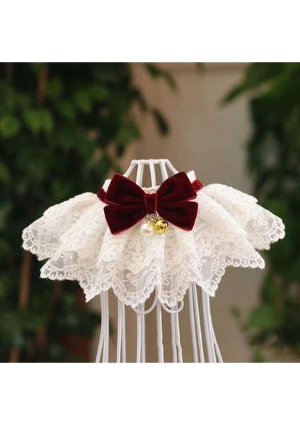 Turuncu Tarzı L Beden Dantel Köpek Kedi Atkısı Yaka Vintage Bowknot Bells ile Eşarp Pet Önlük Köpek Kolye Kravat Asil Köpek Düğün Aksesuarları (Yurt Dışından) fırsatları