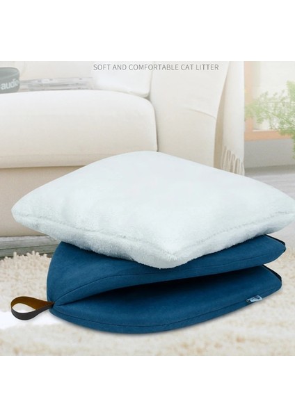 Mavi Stil M 36X36X40CM Yeni Katlanabilir Köpek Kedi Yatağı Kaymaz Pet Kulübesi Toprak Renk Yavru Kedi Evi Kapalı Kapalı Uyuyan Kediler Küçük Köpekler Için Mağara Yatağı Çadır (Yurt Dışından) modelleri