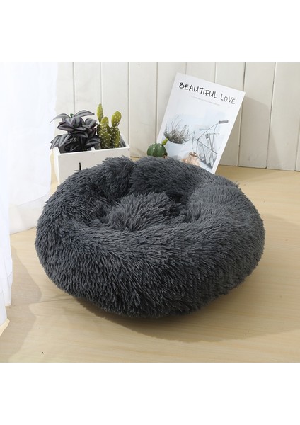 Pembe 1 Stil Dç 50 cm Kedi Yatakları Yuvarlak Rahat Sakinleştirici Köpek Yatağı Kediler Için Yatıştırıcı Yatak Köpek Anti Anksiyete Evi Kedi Polar Hatmi Kedi Yatak Minderi (Yurt Dışından) modelleri