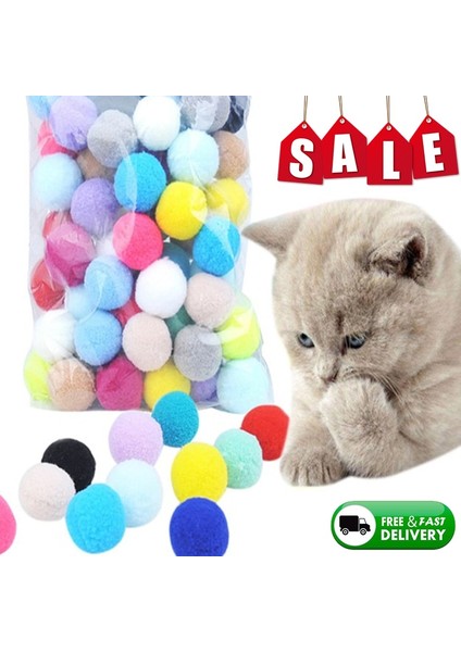 20 Adet Tarzı Pcs Şeker Renk Kedi Köpek Oyuncak Peluş Toplar Yavru Kedi Oyuncakları Interaktif Oyun Topu Yavru Kedi Yumuşak Komik Çeşitli Pet Oyun Oyuncakları (Yurt Dışından) indirimleri