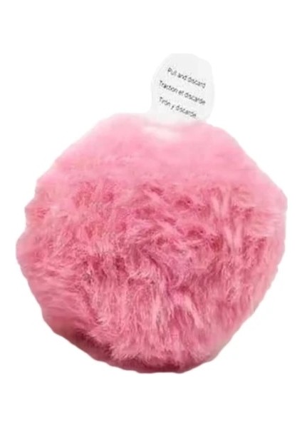 Pembe Tarzı Gerçekçi Hayvan Cıvıl Cıvıl Sesler Kürklü Top Kedi Yavru Oyuncak Ponpon Peluş Top Etkileşimli Kicker Isırmaya Dayanıklı Kitty Molar Oyuncaklar (Yurt Dışından)