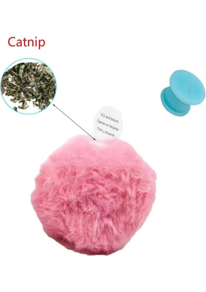 Pembe Tarzı Gerçekçi Hayvan Cıvıl Cıvıl Sesler Kürklü Top Kedi Yavru Oyuncak Ponpon Peluş Top Etkileşimli Kicker Isırmaya Dayanıklı Kitty Molar Oyuncaklar (Yurt Dışından) fırsatları