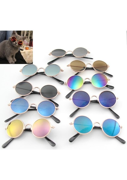 No.9 Tarzı Güzel Pet Kedi Gözlük Köpek Gözlükleri Küçük Köpek Için Pet Ürün Kedi Gözlük Güneş Gözlüğü Yansıma Fotoğrafları Sahne Pet Kedi Aksesuarları (Yurt Dışından) fiyatları
