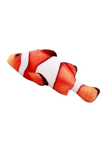 Palyaço Balığı Tarzı 20 Santimetre Yeni Kedi Oyuncak Simülasyon Balık Kedi Nane Peluş Oyuncak Komik Kedi Oyuncak Pet Molar Isırık Oyuncak Çim Sazanı Bebek Yastığı (Yurt Dışından)