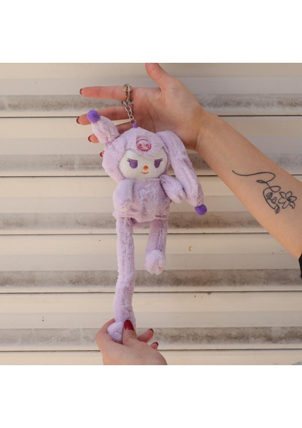 Sanrio Kuromi Uzayan Kulaklı Peluş Anahtarlık