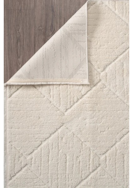 Truva Peluş Soft Sisal Cut Loop Bukle Tavşan Tüyü Desenli Oturma Çocuk Yatak Odası Halısı