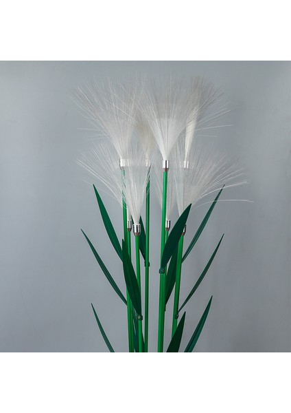 Güneş Kamış Lambası Açık Su Geçirmez Avlu Miscanthus Lambası Bahçe Balkon Dekoratif Çim Lambası (Yurt Dışından)