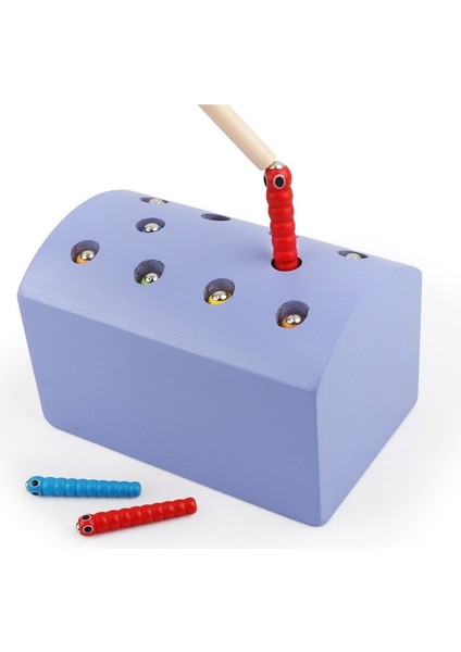 Çocuk Ağaçkakan Tırtıl Alıcı Manyetik Anaokulu Balıkçılık Oyuncak Bebek Montessori Erken Eğitim Bulmaca 1-3 Yaşında (Yurt Dışından)