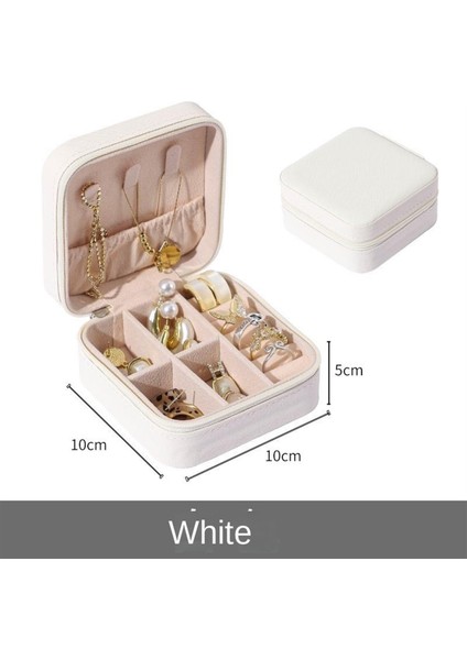 Buyfun Taşınabilir Mini Takı Kutusu - Beyaz (Yurt Dışından) fiyatları