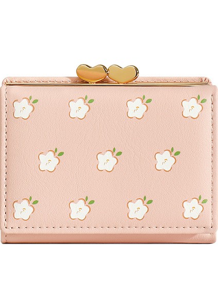 Kadın Kısa Karikatür Üç Katlı Cüzdan (Yurt Dışından)