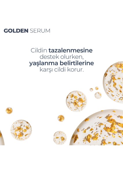 Yaşlanma Karşıtı Collagen & Niacinamide & 24K Altın Yapraklı Serum 30 ml