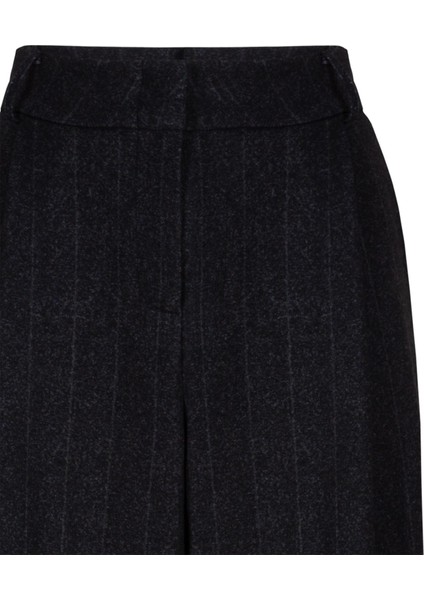 Önü Pileli Bol Paça Pantolon - Antrasit modelleri