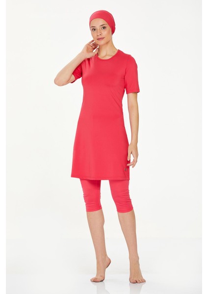 Kısa Kol Taytlı Yarı Kapalı Mayo Walt 0572 Mercan fiyatları