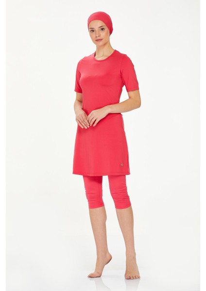 Kısa Kol Taytlı Yarı Kapalı Mayo Walt 0572 Mercan modelleri