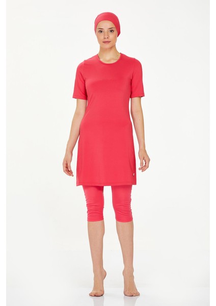 Kısa Kol Taytlı Yarı Kapalı Mayo Walt 0572 Mercan fırsatları