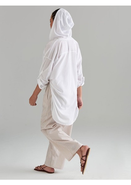 Koton Pantolon - Bej Çizgili fiyatları