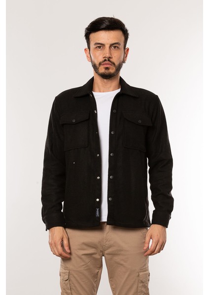 Caz 2001 Çıtçıtlı Cepli Erkek Oduncu Spor Gömlek Ceket modelleri