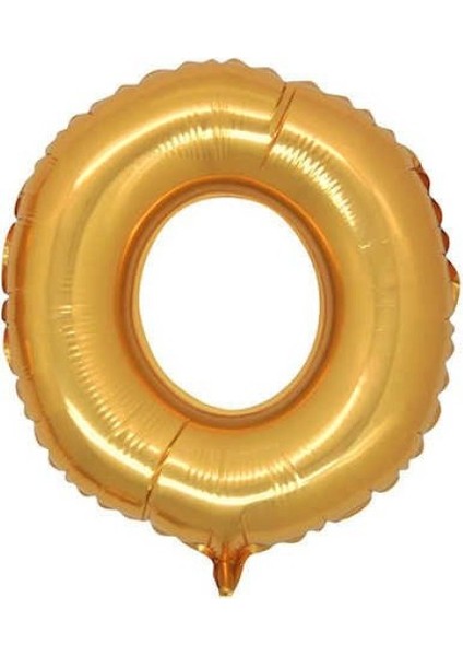 O Harf Altın Folyo Balon 34 Inc 80 cm