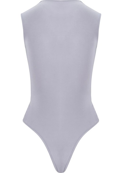 Önü Burgu Detaylı Kolsuz Ikonik Body - Gri modelleri