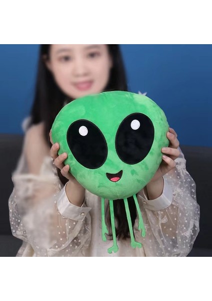 Anime Sevimli Karikatür Uzaylı Kedi Kafası Bebek Peluş Bebek Oyuncak Yaratıcı Komik Görüntü 18CM Pokémon Pokemon (Yurt Dışından)