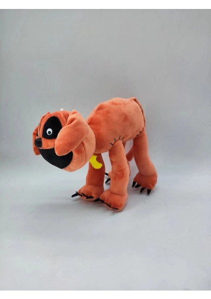 Gülümseyen Yaratıklar Korku Gülümseyen Hayvan Serisi Bebek Pembe Domuz Peluş Oyuncak Yalan Duruşu Büyük Ağızlı Turuncu Köpek 21CM, 130G Sıradan Ambalaj (Yurt Dışından)
