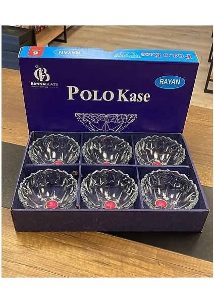 Rayan 6'lı Polo Kase Çerez Kasesi