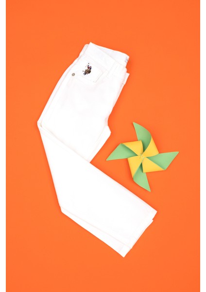 Erkek Çocuk Beyaz Pantolon (Kanvas-Chino) 50283955-VR013