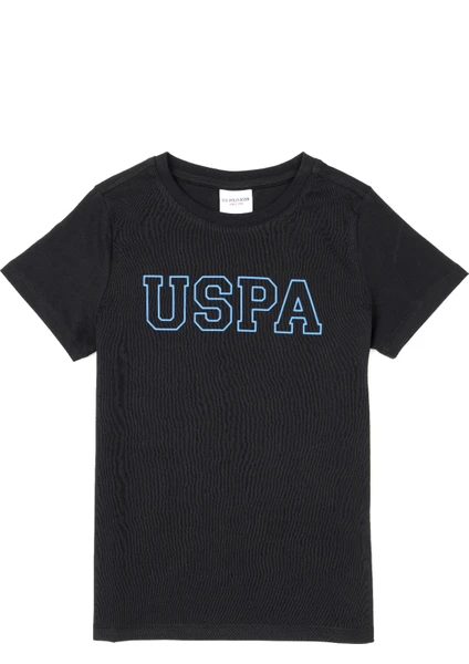 U.S. Polo Assn. Erkek Çocuk Siyah Basic T-Shirt 50284818-VR046