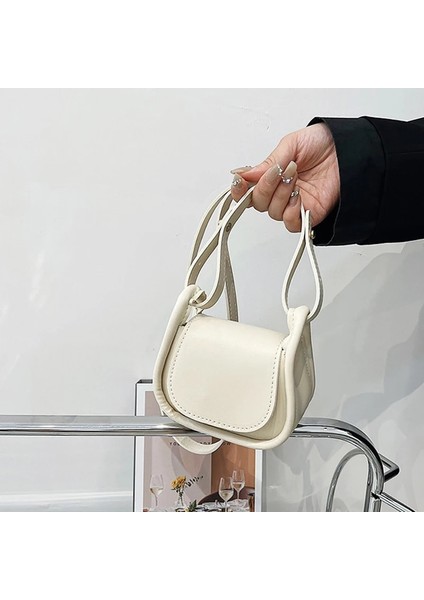 Mavi Stil Kadın Tasarımcı Omuz Crossbody Çanta Küçük Pu Deri Düz Renk Üstten Saplı Çanta Alışveriş Mini Ruj Messenger Tote (Yurt Dışından) indirimleri