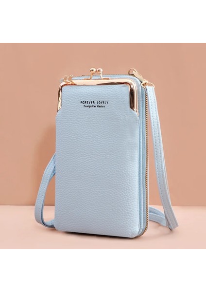 A-Mavi Tarzı Sıcak Moda Küçük Crossbody Çanta Kadın Mini Mat Deri Omuz Askılı Çanta Debriyaj Bolsas Bayanlar Telefonu Çanta Çanta Çanta (Yurt Dışından)